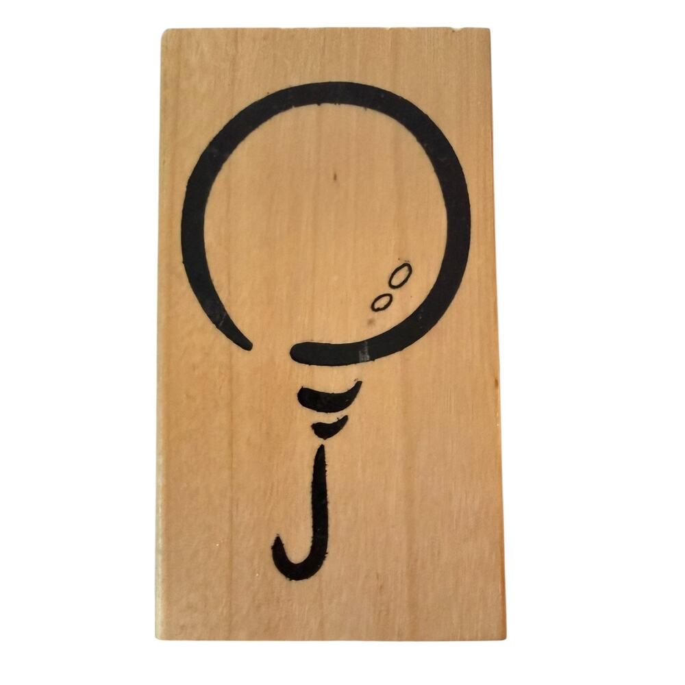 Anita's Single Balloon Large Wood Mounted Rubber Stamp